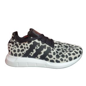 Adidas Swift Run Running Shoes Black White Leopard BD7962 Women’s Size's